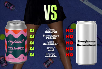 Cold Brew versus energizantes redbull monster